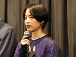 『きみの鳥はうたえる』初日舞台挨拶に登場した石橋静河