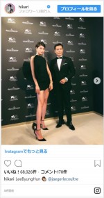 森星、レッドカーペットで美脚を披露　※「森星」インスタグラム