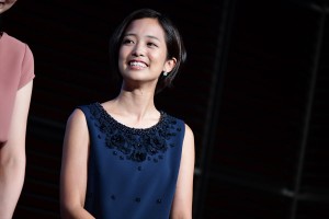 『news zero』記者発表会に出席した河西歩果