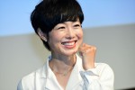 『news zero』記者発表会に出席した有働由美子