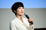 『news zero』記者発表会に出席した有働由美子
