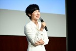 『news zero』記者発表会に出席した有働由美子