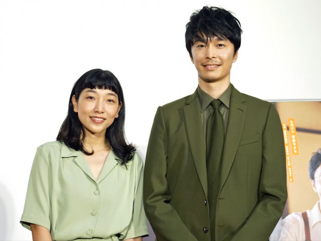 連続テレビ小説『まんぷく』完成試写会にて、安藤サクラ、長谷川博己