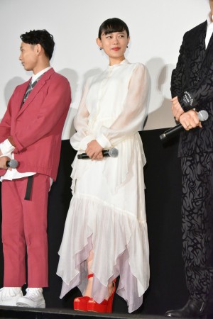 『パーフェクトワールド 君といる奇跡』完成プレミアイベントに登場した杉咲花