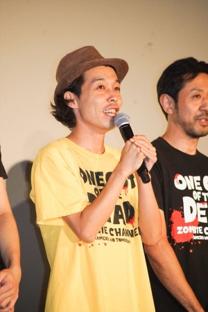 映画『カメラを止めるな！』“ポン”デ・ミリオン100万人動員アツアツ舞台挨拶に登壇した上田慎一郎監督