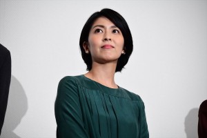 『泣き虫しょったんの奇跡』公開記念舞台挨拶に登壇した松たか子