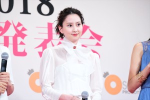 オスカープロモーション2018女優宣言お披露目発表会に登場した河北麻友子