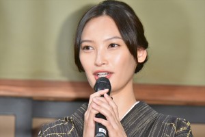 『昭和元禄落語心中』スタジオ取材会にて、大政絢