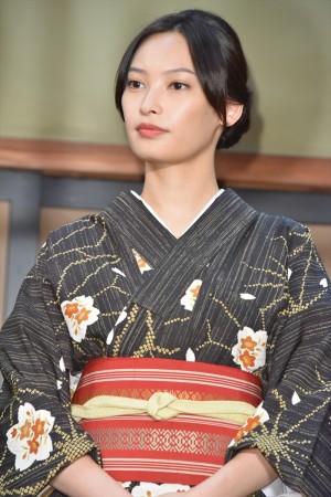 『昭和元禄落語心中』スタジオ取材会にて、大政絢