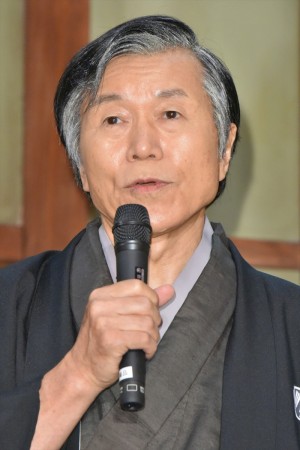 『昭和元禄落語心中』スタジオ取材会にて、平田満