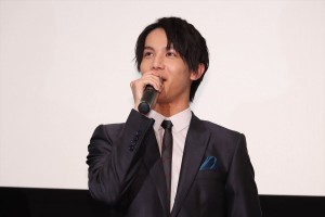 映画『覚悟はいいかそこの女子。』完成披露上映会に登場した中川大志