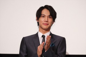 映画『覚悟はいいかそこの女子。』完成披露上映会に登場した中川大志