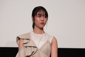 映画『覚悟はいいかそこの女子。』完成披露上映会に登場した唐田えりか