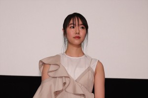 映画『覚悟はいいかそこの女子。』完成披露上映会に登場した唐田えりか