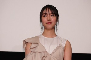 映画『覚悟はいいかそこの女子。』完成披露上映会に登場した唐田えりか