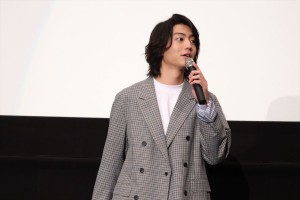 映画『覚悟はいいかそこの女子。』完成披露上映会に登場した伊藤健太郎