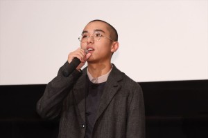 映画『覚悟はいいかそこの女子。』完成披露上映会に登場した若林時英