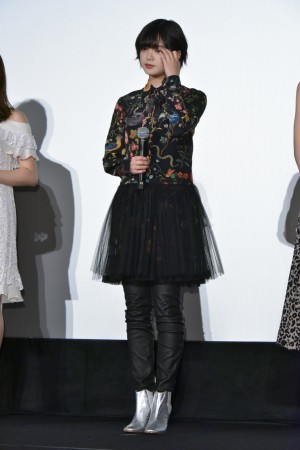 『響 ‐HIBIKI‐』初日舞台挨拶に登壇した平手友梨奈