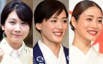 （左から）松本穂香、綾瀬はるか、石原さとみ