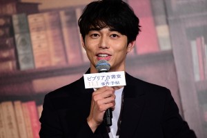 映画『ビブリア古書堂の事件手帖』完成披露イベントにて、東出昌大