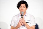 映画『あの頃、君を追いかけた』完成披露試写会に登壇した山田裕貴