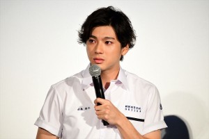 映画『あの頃、君を追いかけた』完成披露試写会に登壇した山田裕貴