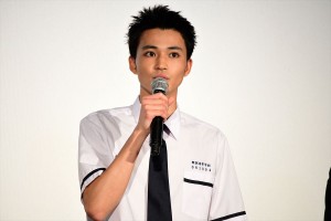 映画『あの頃、君を追いかけた』完成披露試写会に登壇した中田圭祐