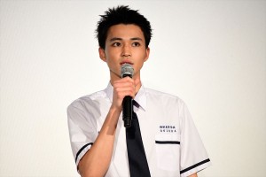 映画『あの頃、君を追いかけた』完成披露試写会に登壇した中田圭祐