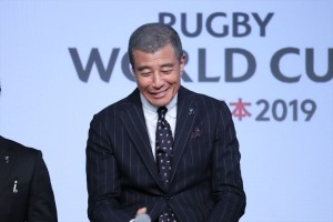 「ラグビーワールドカップ2019日本大会 1YEAR TO GO KICK‐OFF EVENT」に登場した舘ひろし