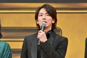 『億男』完成披露試写会に登壇した佐藤健
