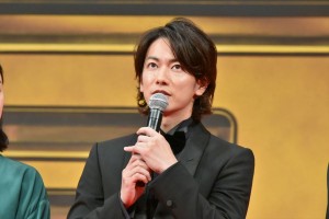 『億男』完成披露試写会に登壇した佐藤健
