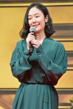 『億男』完成披露試写会に登壇した黒木華