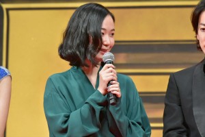 『億男』完成披露試写会に登壇した黒木華
