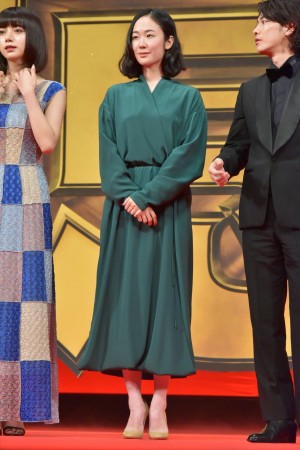 『億男』完成披露試写会に登壇した黒木華