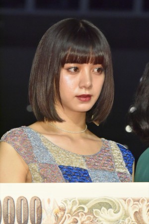 『億男』完成披露試写会に登壇した池田エライザ