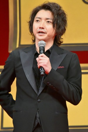 『億男』完成披露試写会に登壇した藤原竜也