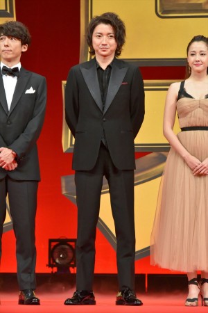 『億男』完成披露試写会に登壇した藤原竜也