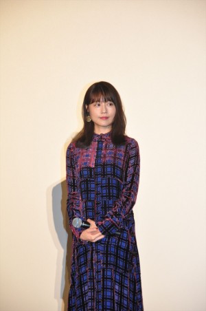 『コーヒーが冷めないうちに』初日舞台挨拶に登壇した有村架純