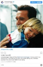 息子のパトリックと　※「アーノルド・シュワルツェネッガー」インスタグラム