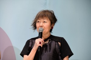 映画『食べる女』公開記念舞台挨拶に登壇した筒井ともみ（原作）