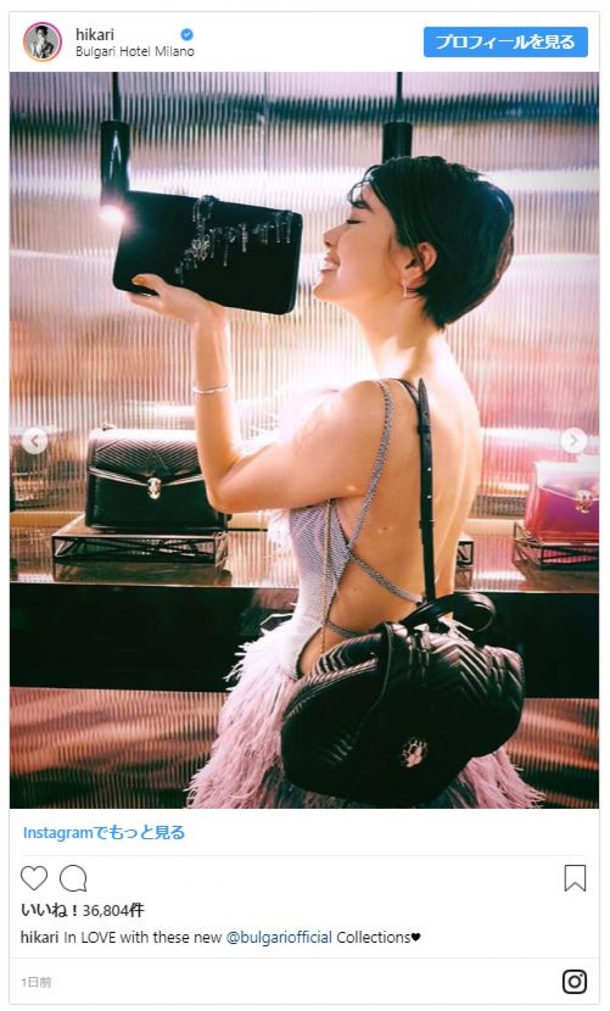 森星、美脚をたずさえミラノに光臨　美背中でも魅せる