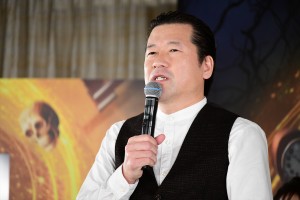 映画『ルイスと不思議の時計』吹替版完成会見に出席した佐藤二朗