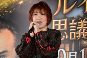 映画『ルイスと不思議の時計』吹替版完成会見に出席した松本梨香