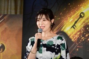 映画『ルイスと不思議の時計』吹替版完成会見に出席した本名陽子