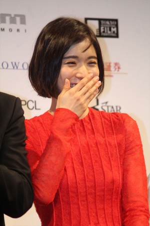 第31回東京国際映画祭ラインナップ発表記者会見に登場した松岡茉優