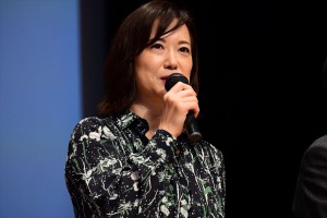 映画『体操しようよ』完成披露舞台挨拶に登壇した和久井映見