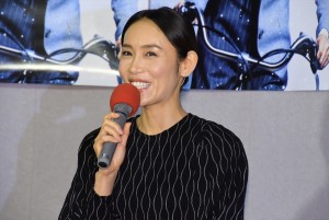 BSプレミアムドラマ『主婦カツ！』試写会に出席した山口紗弥加