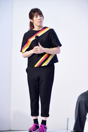 木曜ドラマ『リーガルＶ～元弁護士・小鳥遊翔子～』制作発表記者会見に登場した吉田沙保里