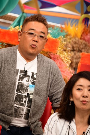 フジテレビ新番組『坂上どうぶつ王国』出演者会見に登場した伊達みきお（サンドウィッチマン）