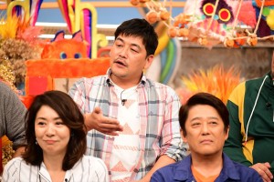 フジテレビ新番組『坂上どうぶつ王国』出演者会見に登場した富澤たけし（サンドウィッチマン）